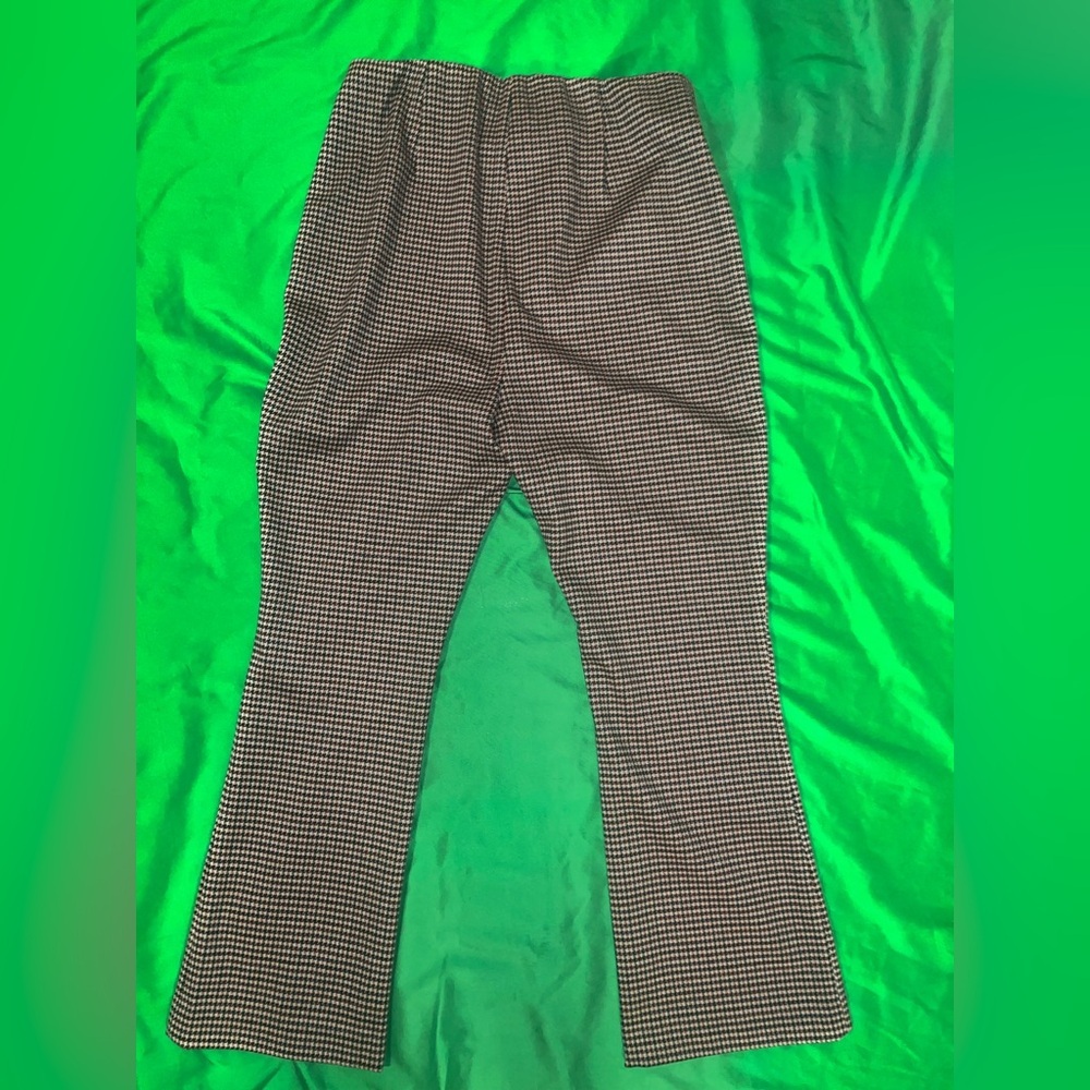 Tuckernuck Black and Brown Checkered Houndstooth Trousers size Large - Picture 3 of 8